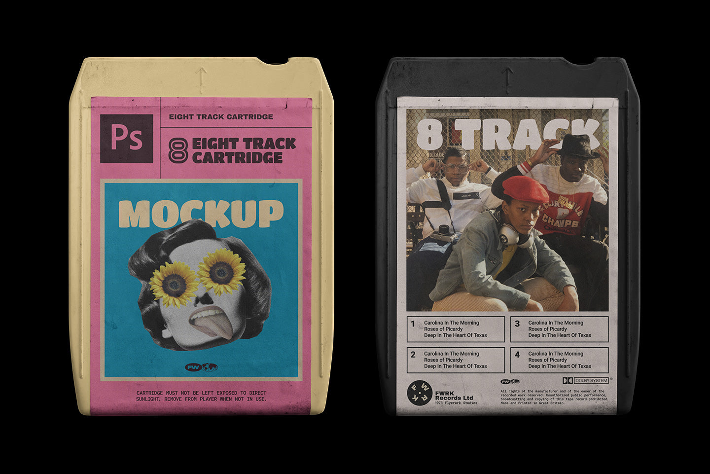 8-Track Cartridge Mockup