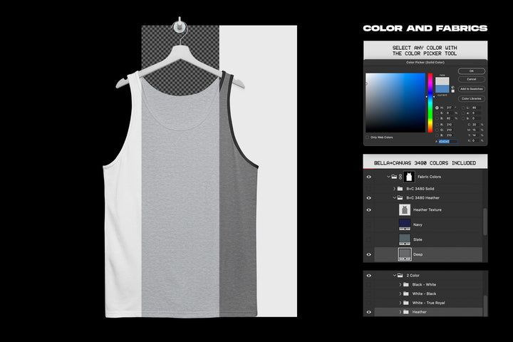 Bella+Canvas 3480 Tanktop Mockup - Hanging