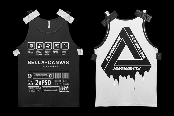 Bella+Canvas 3480 Tanktop Mockup - Taped