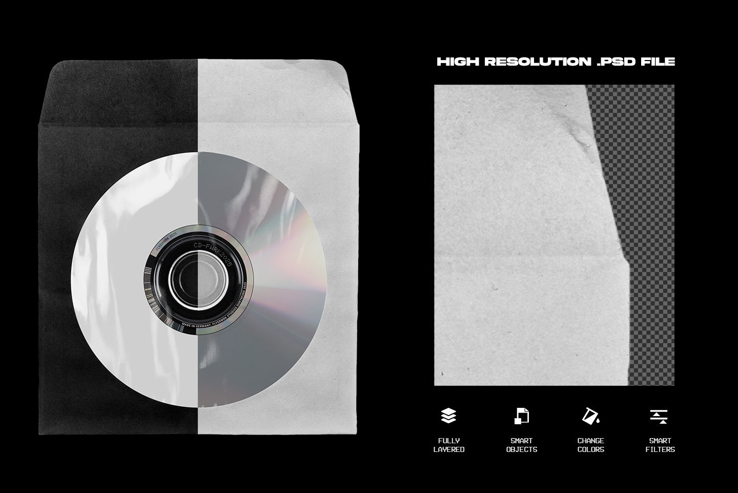 CD Paper Sleeve Mockup